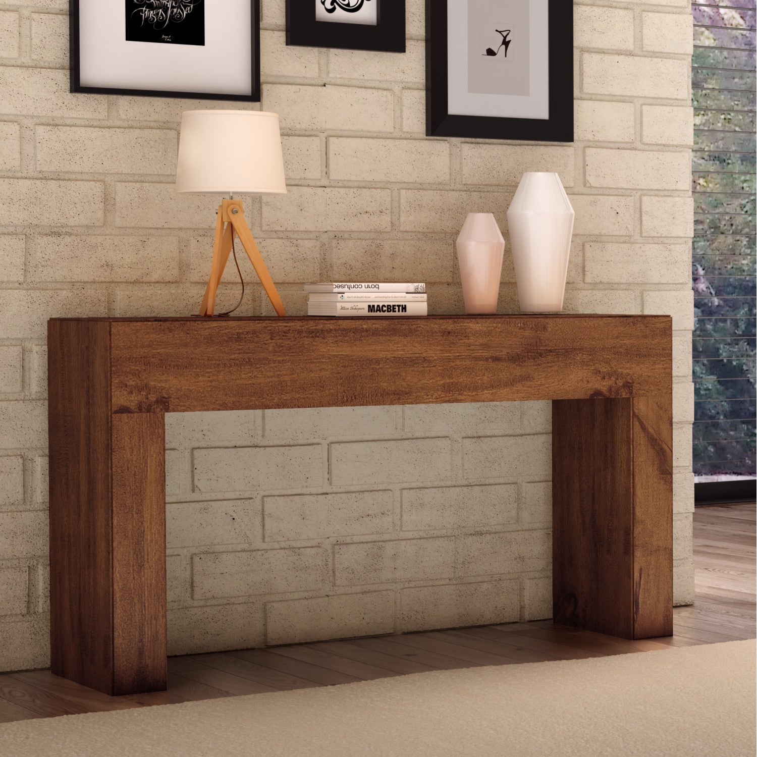 Consola Axxis Natural Oscuro Premium