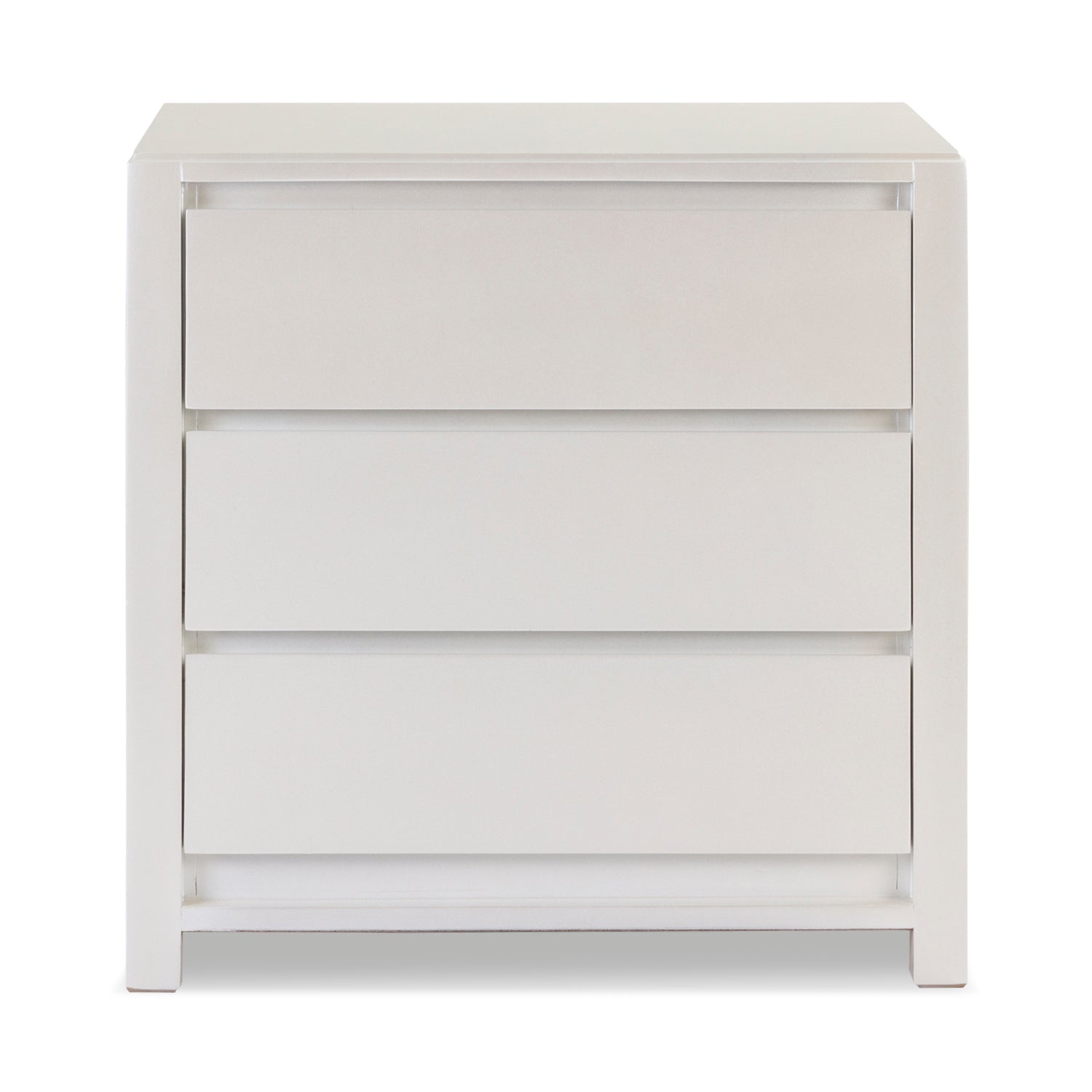 Mesa de Noche Alfa Blanco Perla