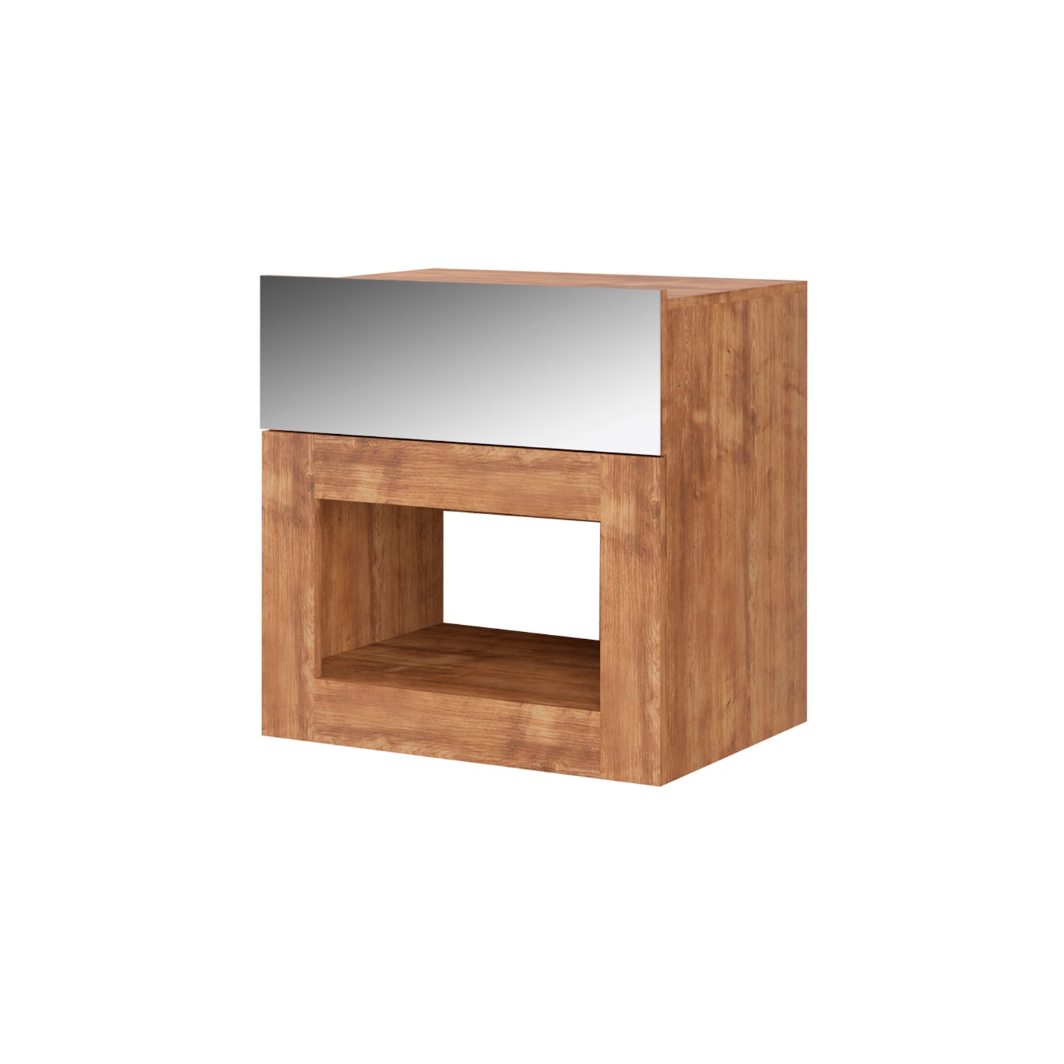 Mesa de Noche Broadway Natural Espejo