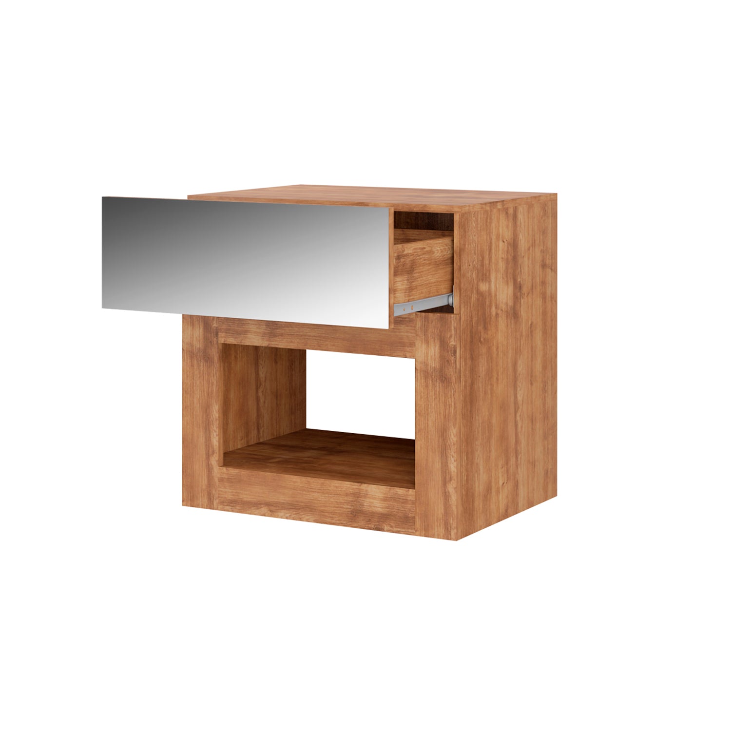 Mesa de Noche Broadway Natural Espejo