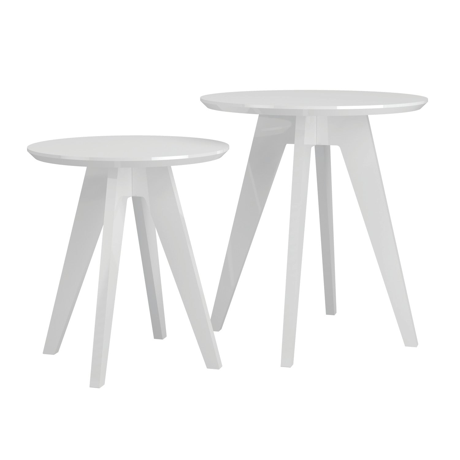 Set X2 Mesa Auxiliar Tampa Blanco