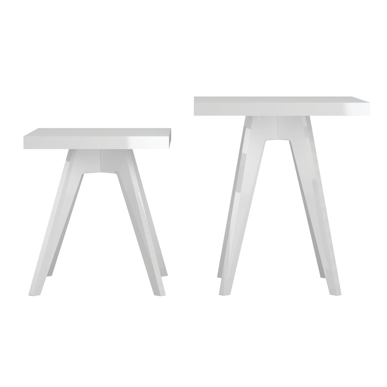 Set X2 Mesa Auxiliar Oslo Blanco