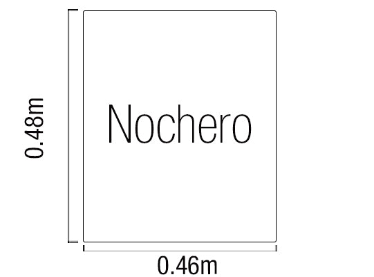 Mesa de Noche Preston Plata, Espejo