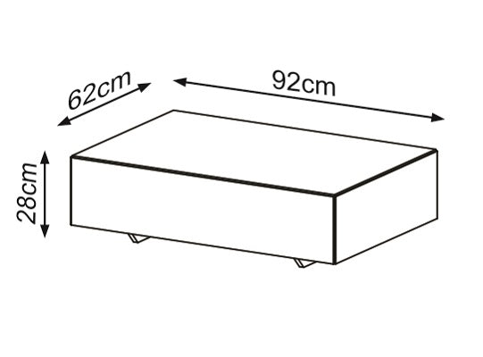 Mesa de Centro Kansas Blanco Premium*