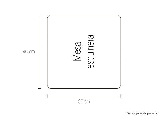 Mesa Auxiliar Mark Taupe