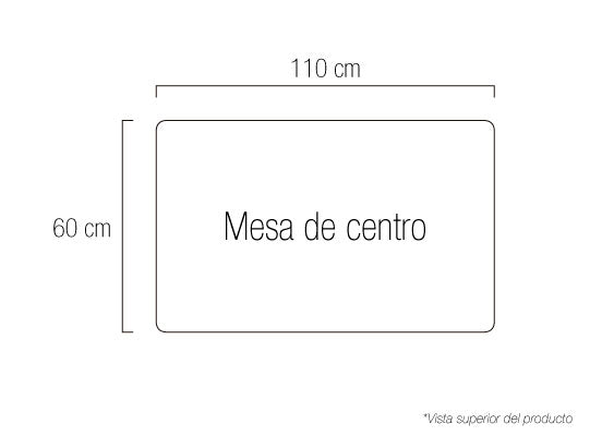 Mesa de Centro Sidney Plata Premium*