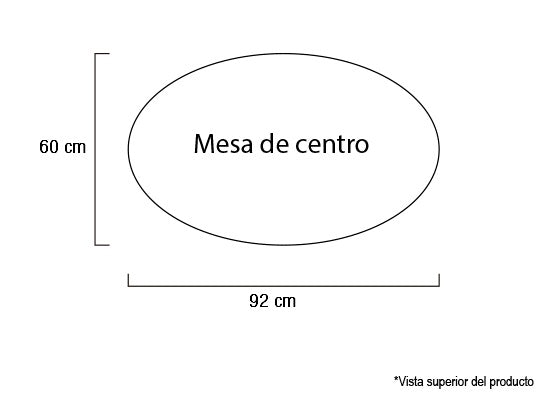 Mesa de Centro Kali Negro, Transparente