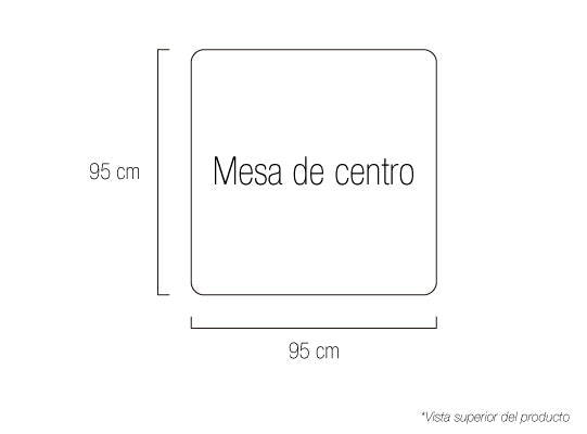 Mesa de Centro Dinamarca Espejo