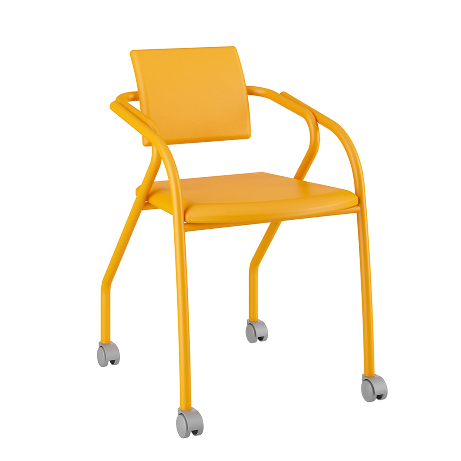 Silla de Escritorio Bonn Eurocuero Amarillo