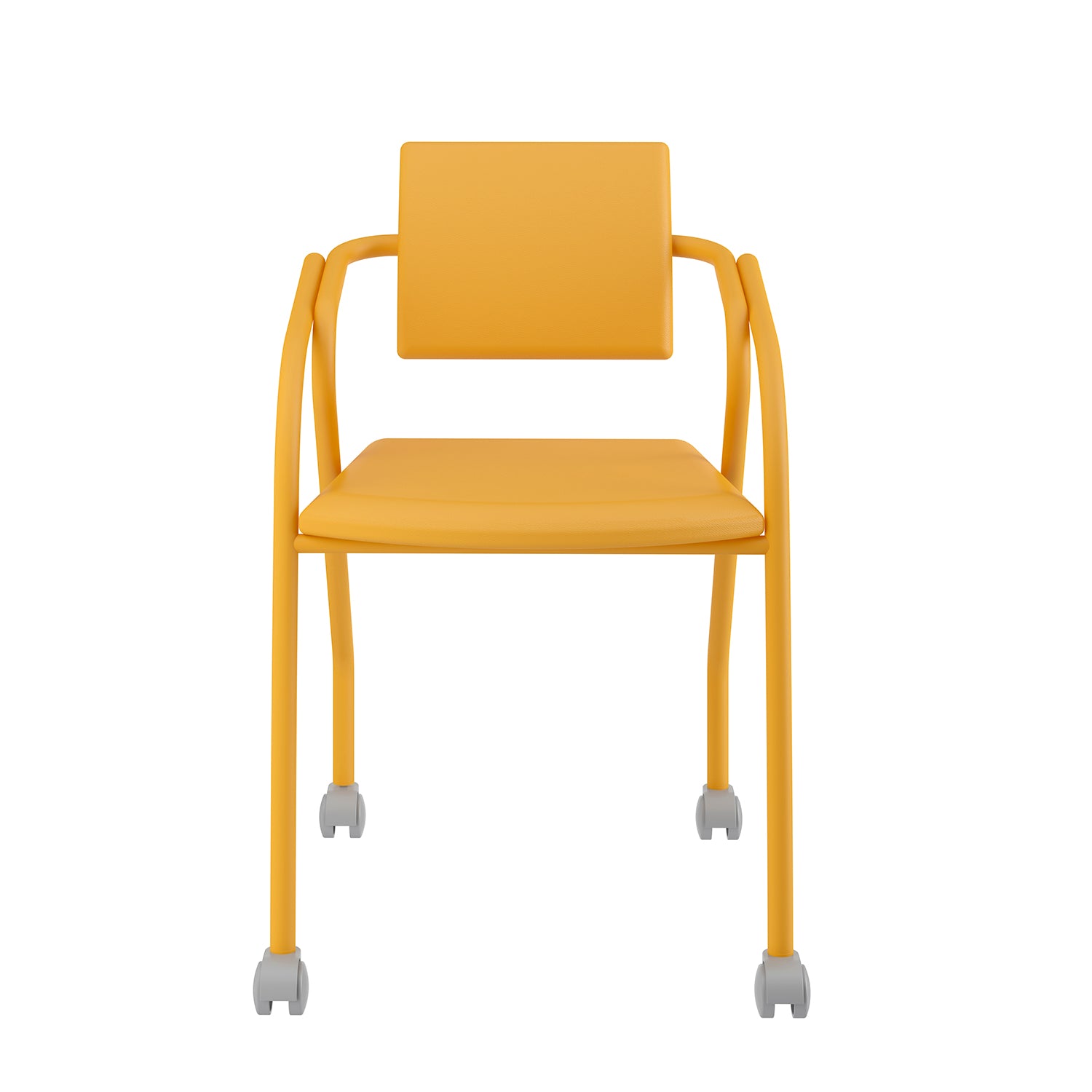 Silla de Escritorio Bonn Eurocuero Amarillo