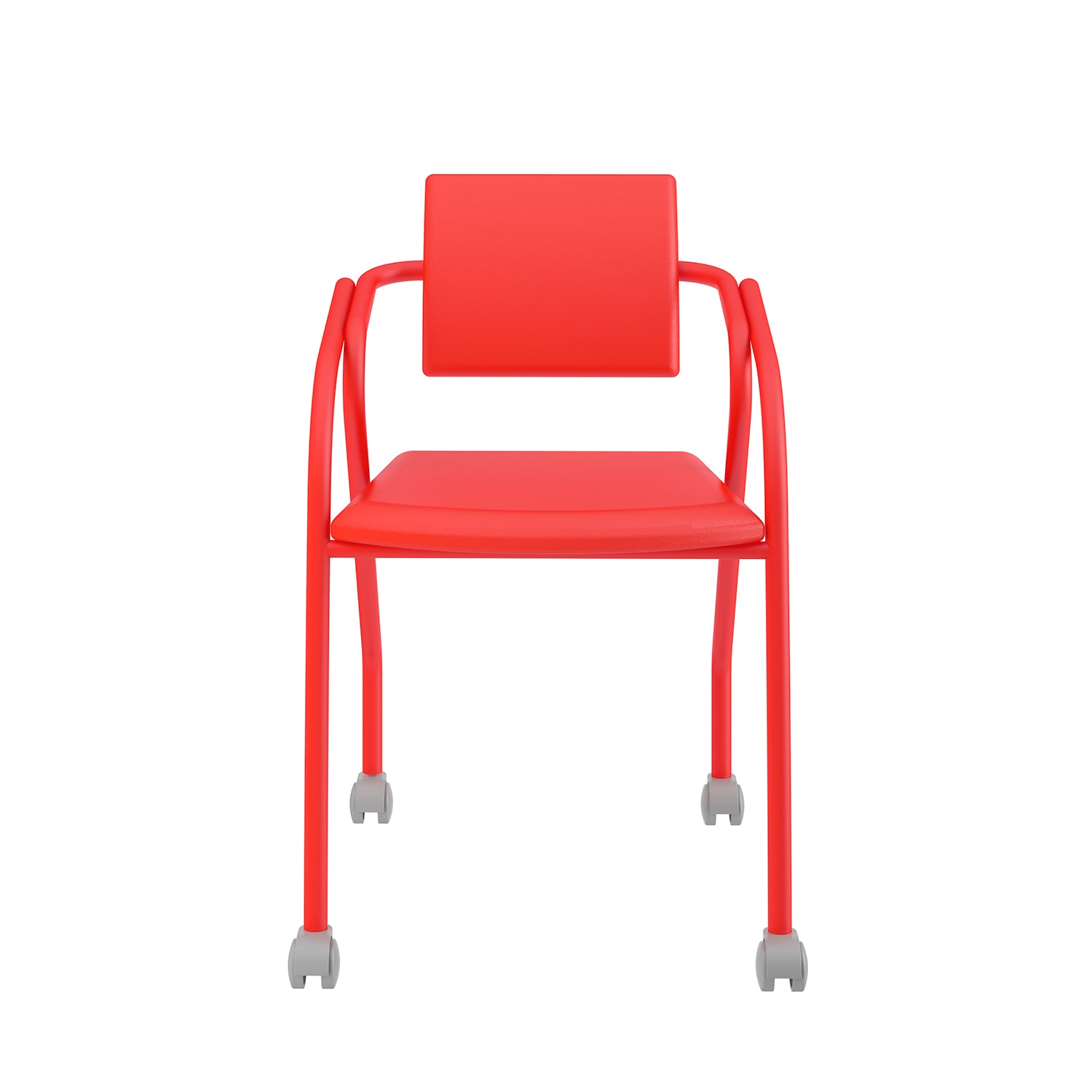 Silla de Escritorio Bonn Eurocuero Rojo