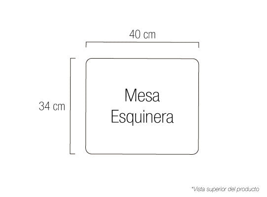 Mesa Auxiliar Dominic Blanco Perla*