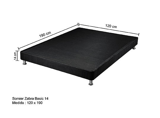 Base Cama Semi Doble New Zabra