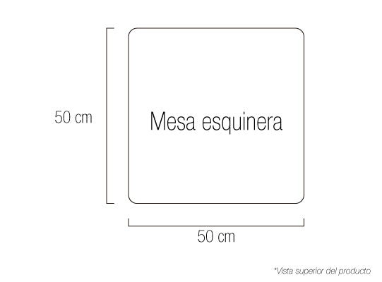 Mesa Auxiliar Axxis Natural Oscuro*