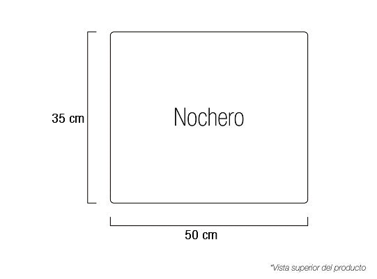 Mesa de Noche Noruega Blanco