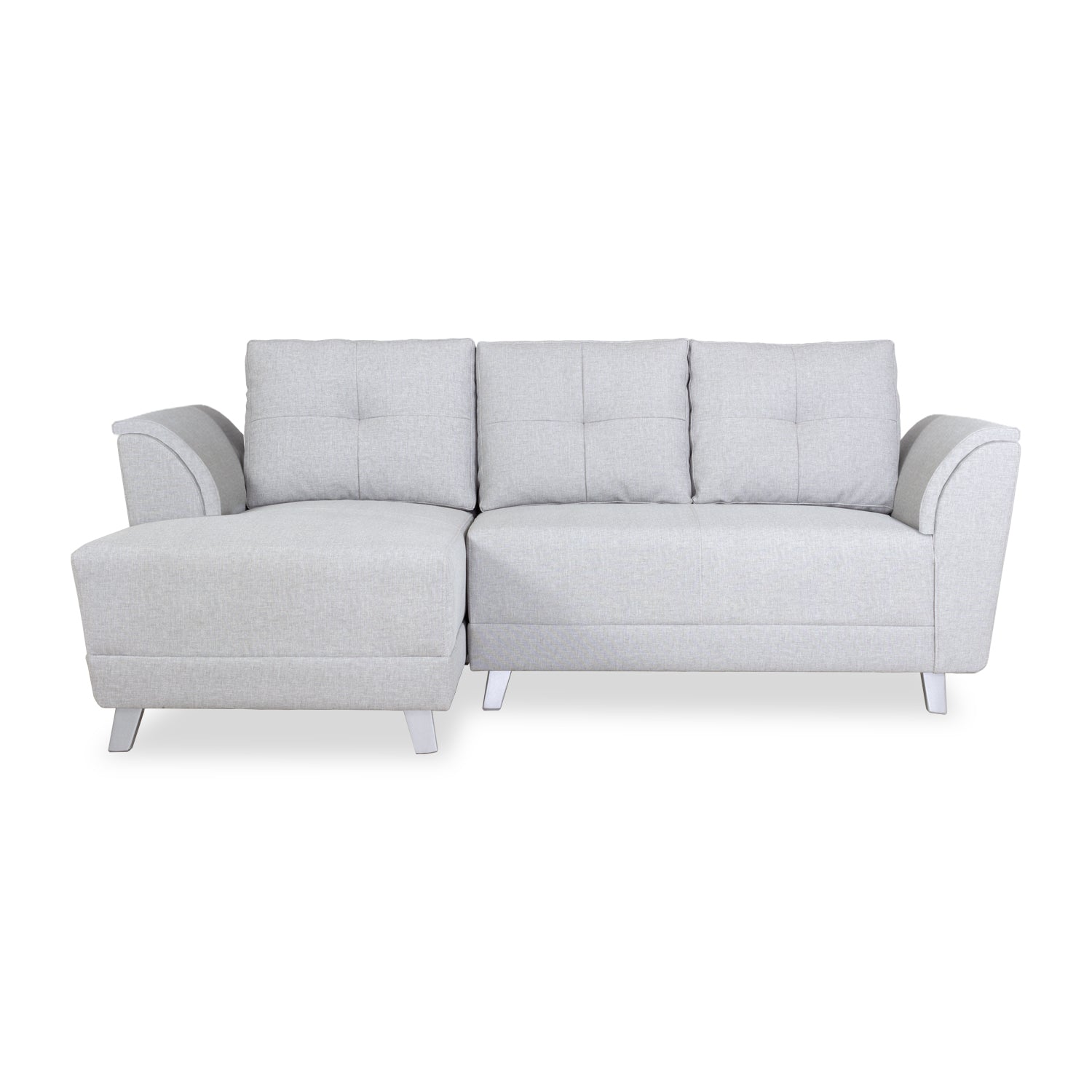 Sala en L Mobic Eurolino Gris, Plata 2.18X1.38