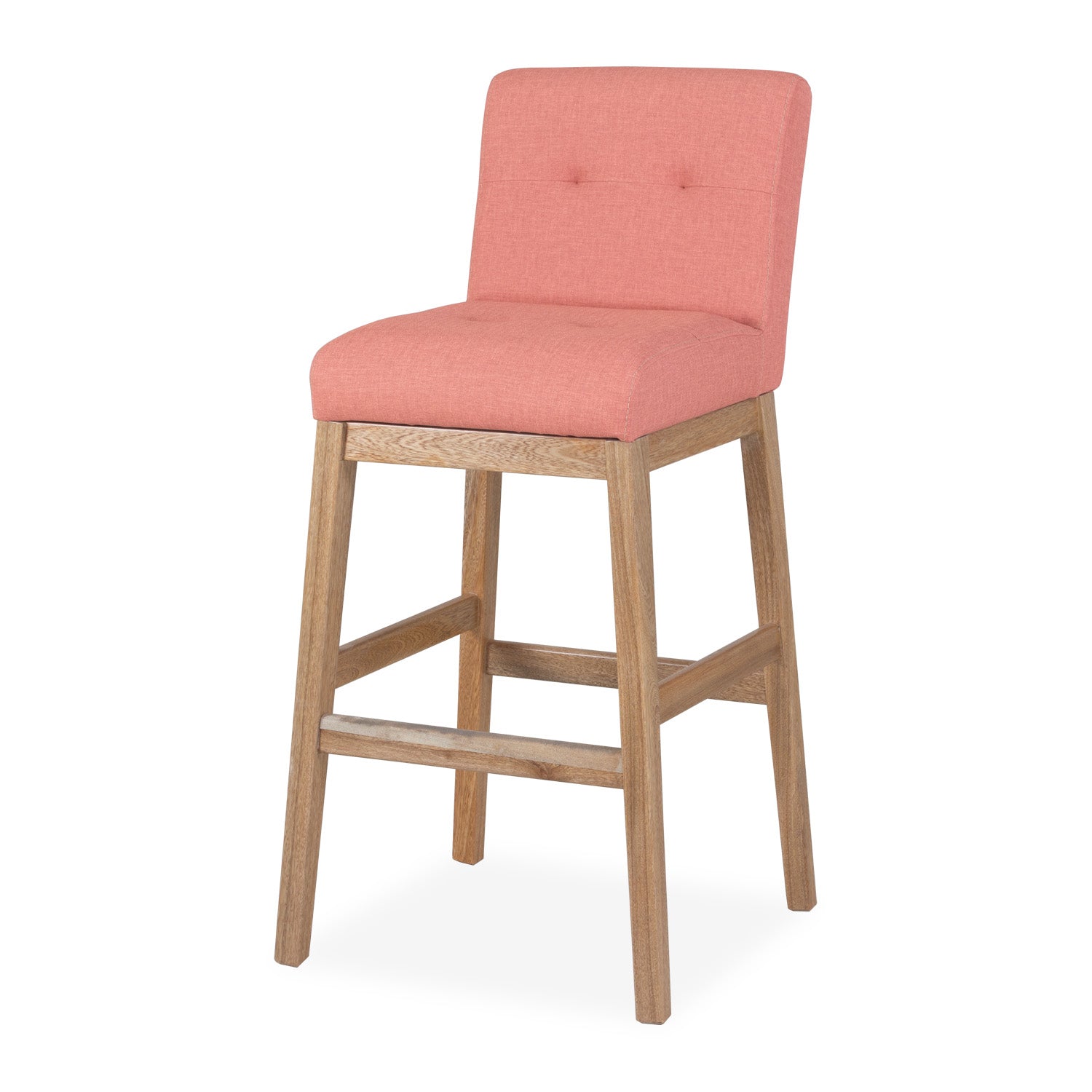 Silla Para Barra Kepler Eurolino Coral, Natural Premium Poliuretano
