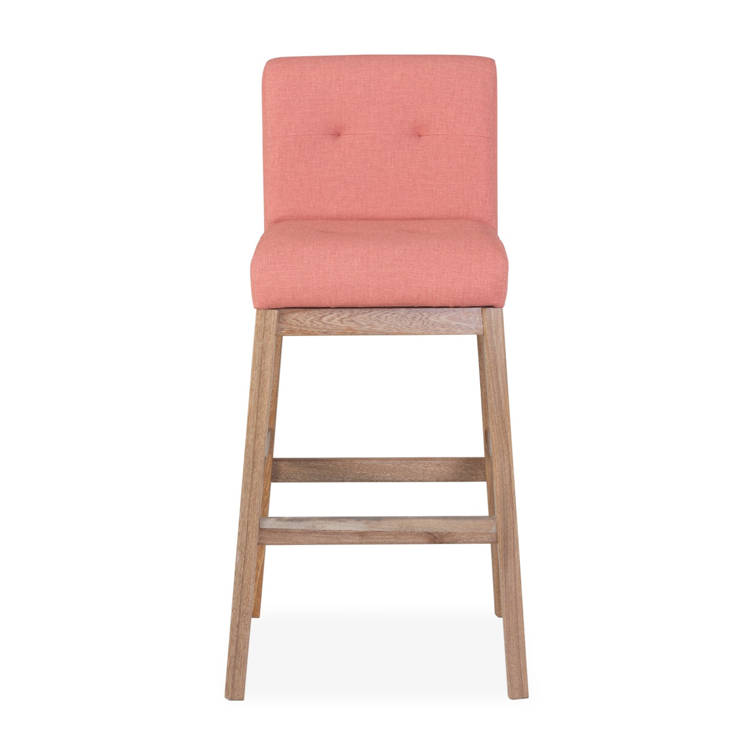 Silla Para Barra Kepler Eurolino Coral, Natural Premium Poliuretano