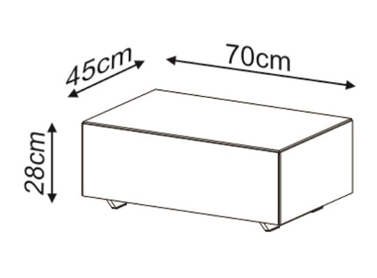 Mesa de Centro Kansas Blanco