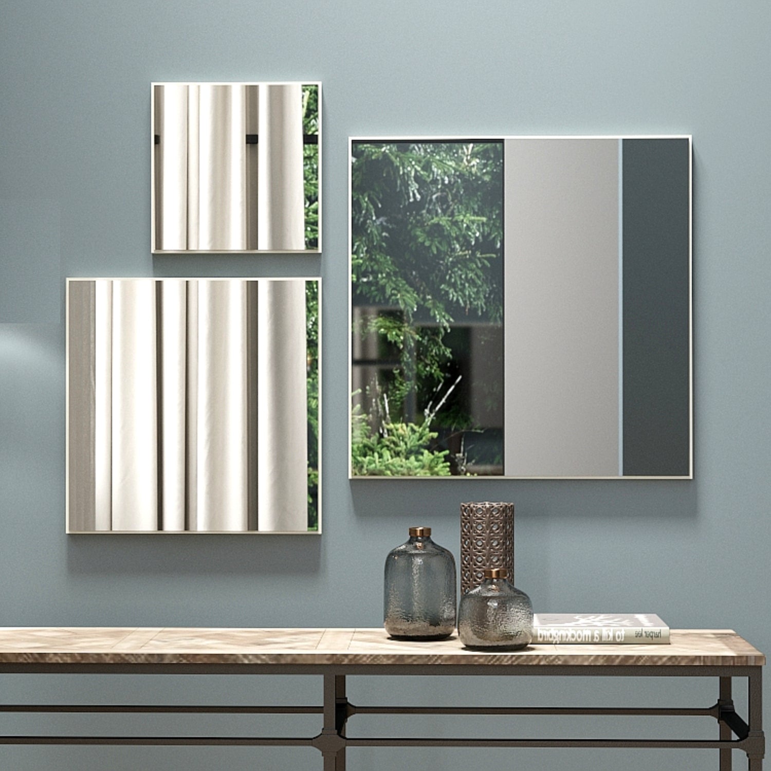 Set X3 Espejo Amsterdam Blanco