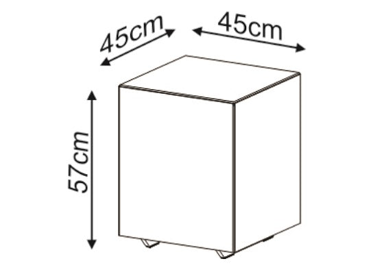 Mesa Auxiliar Kansas Natural Oscuro