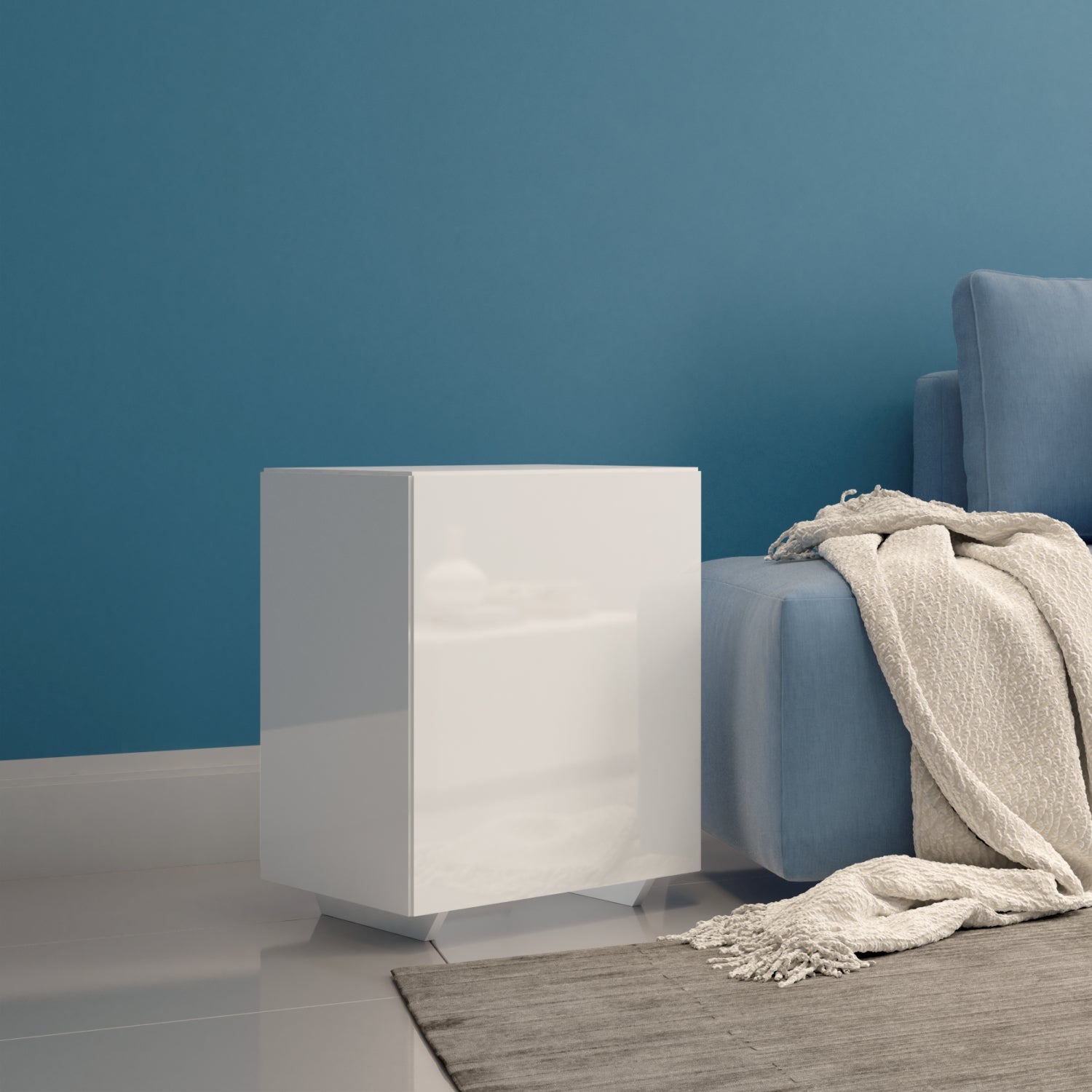 Mesa Auxiliar Kansas Blanco