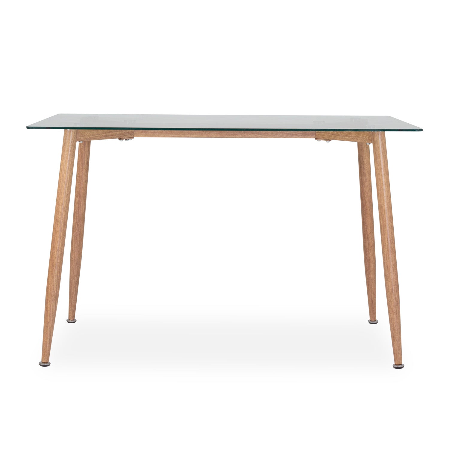 Comedor 4 Puestos Harrison Microfibra Gris, Natural