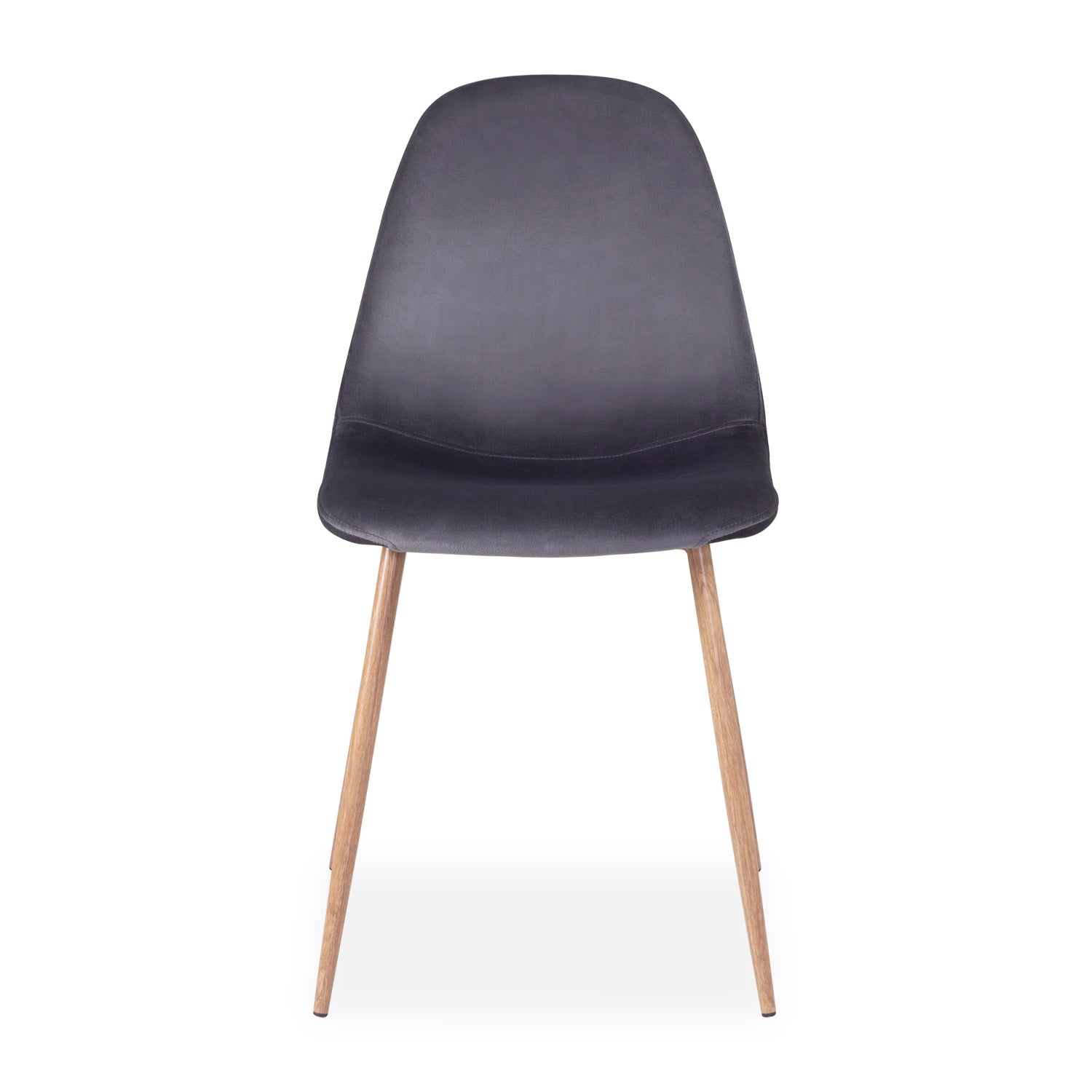 Comedor 4 Puestos Harrison Microfibra Gris, Natural