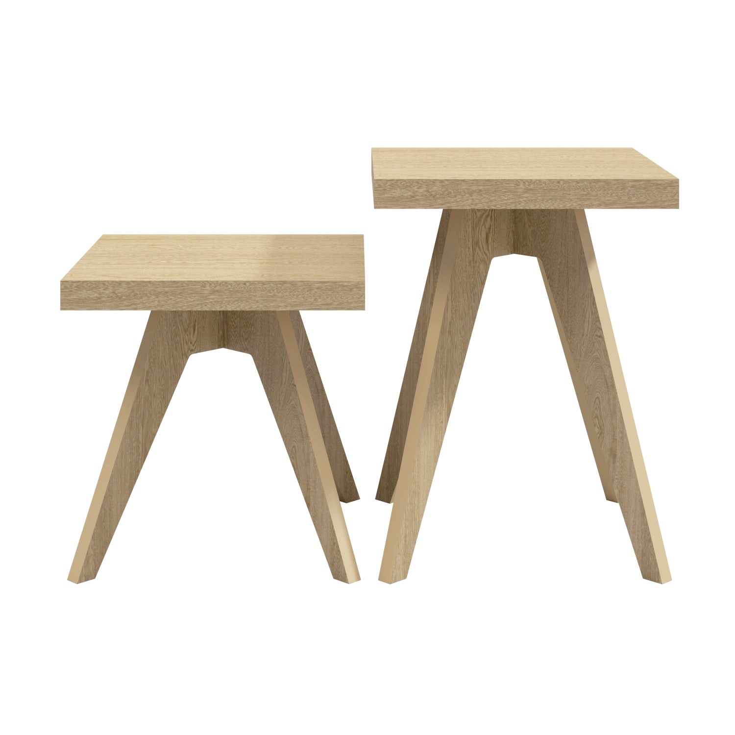 Set X2 Mesa Auxiliar Oslo Natural