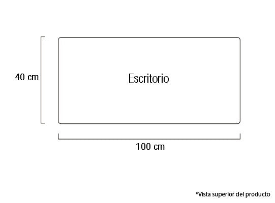 Escritorio Infantil Gino Natural, Blanco