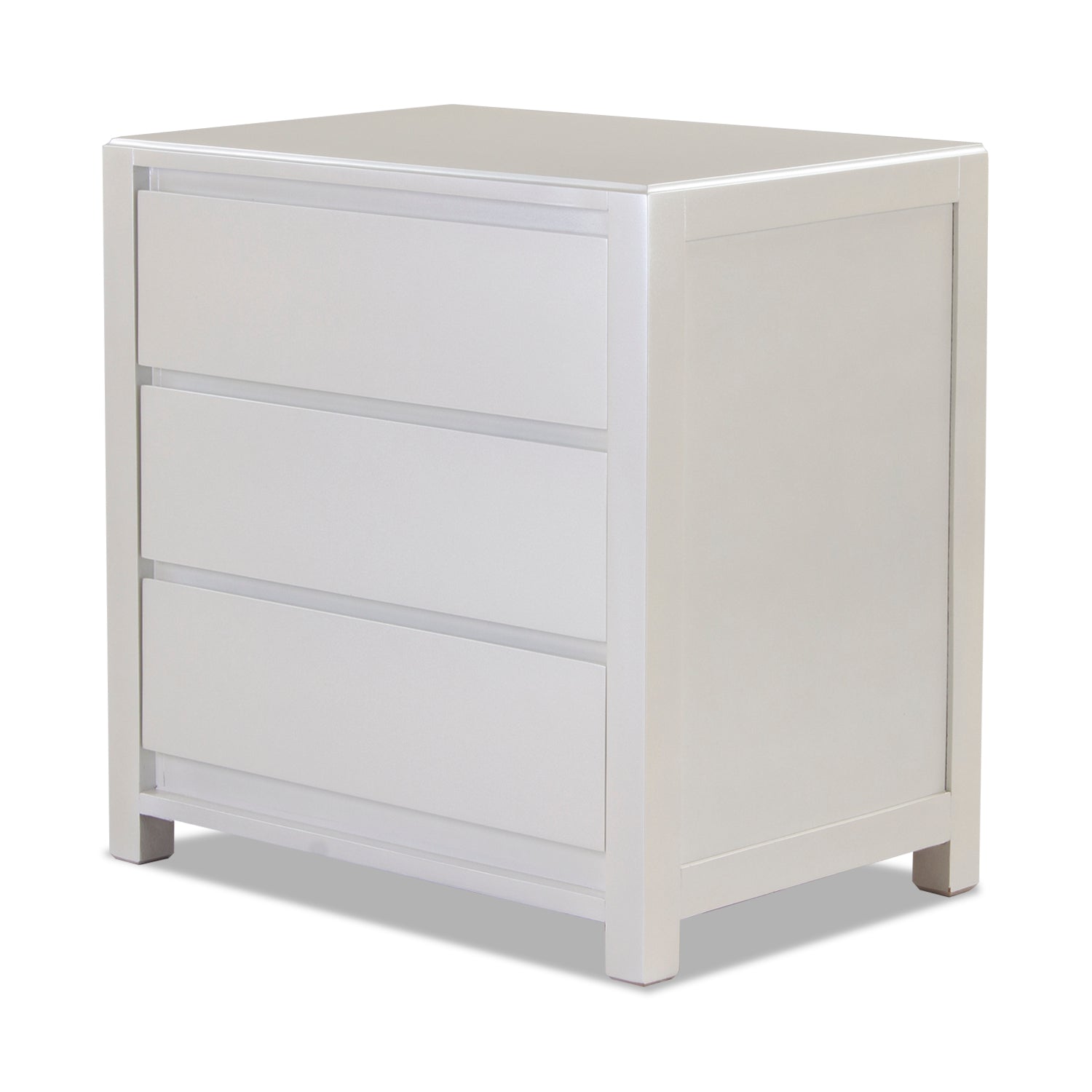 Mesa de Noche Alfa Blanco Perla