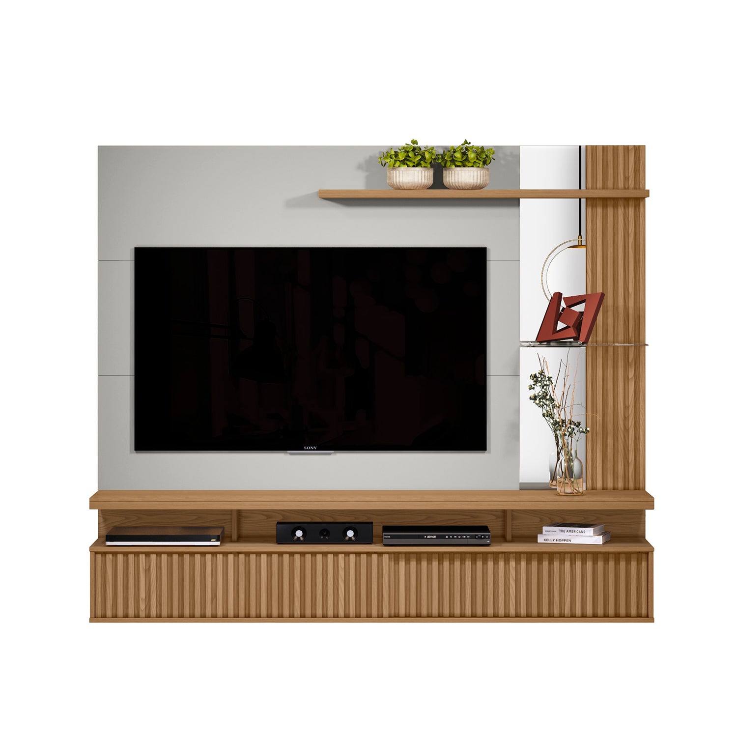 Panel de Tv Denver Natural, Off White 182X154X32