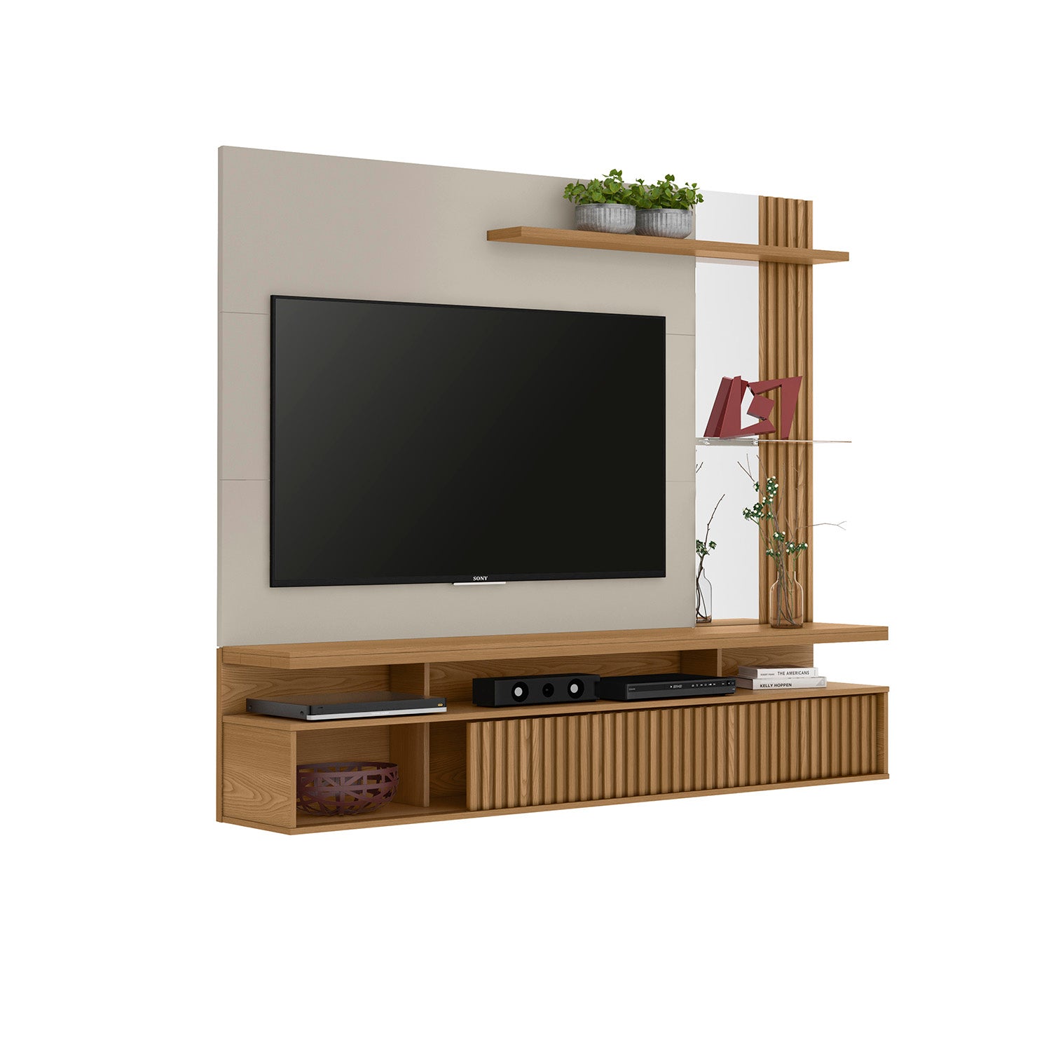 Panel de Tv Denver Natural, Off White 182X154X32