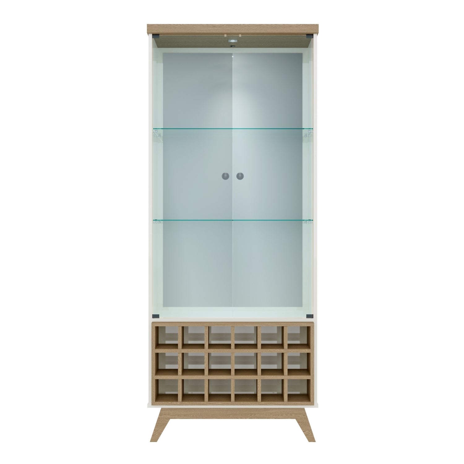 Vitrina Gales Off White, Natural 74X180X36