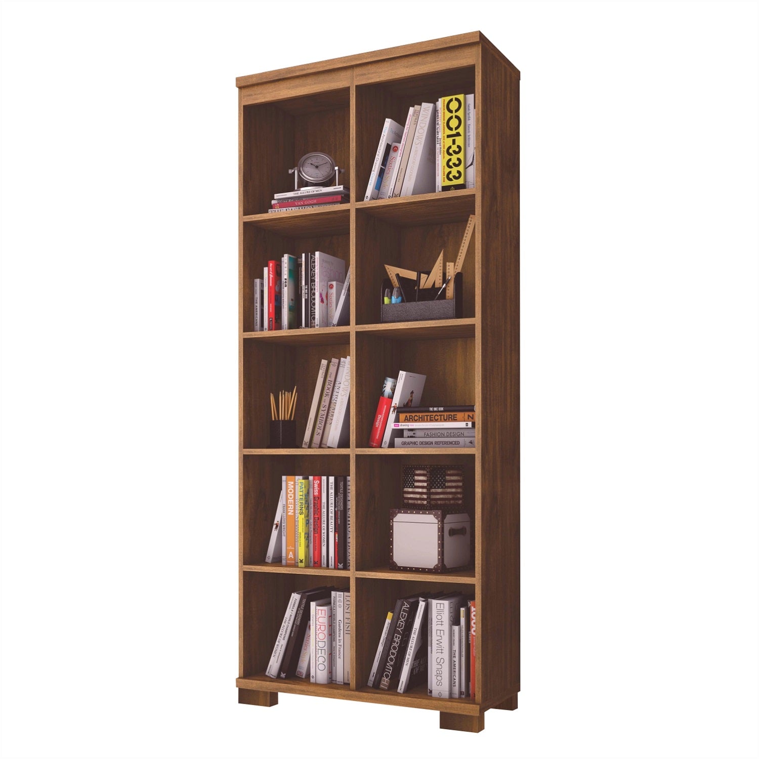 Biblioteca Gaudi Natural Oscuro 70X175X35