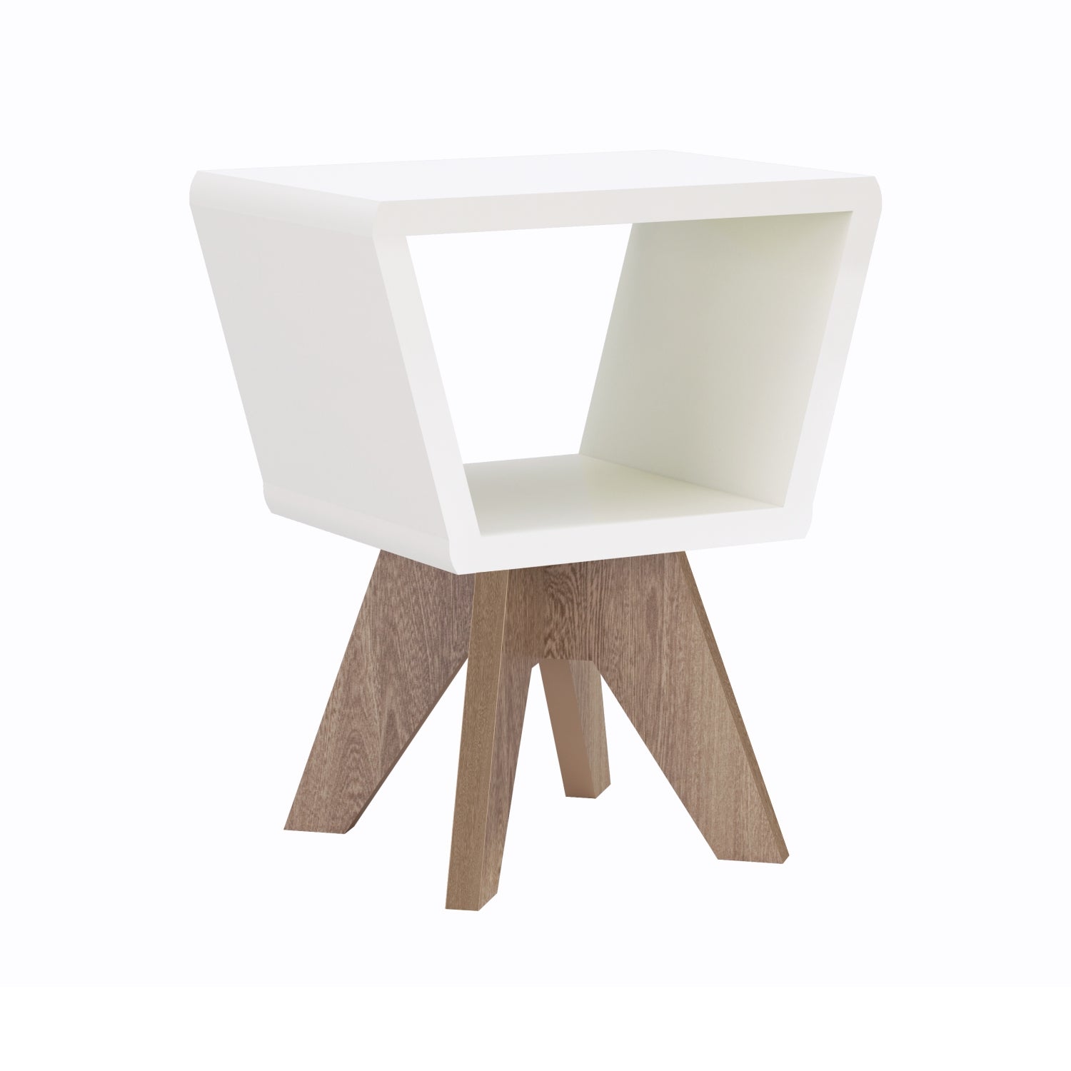 Mesa Auxiliar Ari Blanco, Natural**