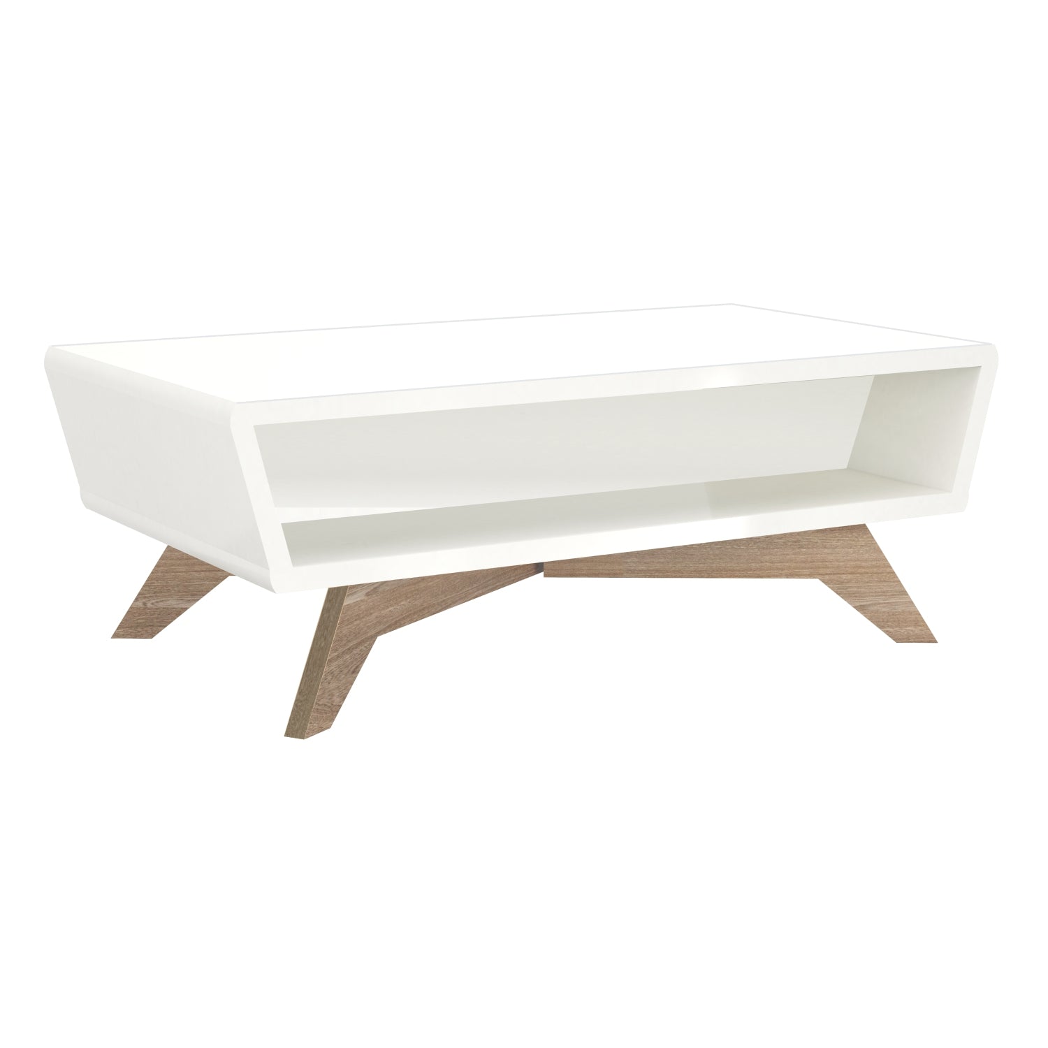 Mesa De Centro Ari Blanco, Natural**