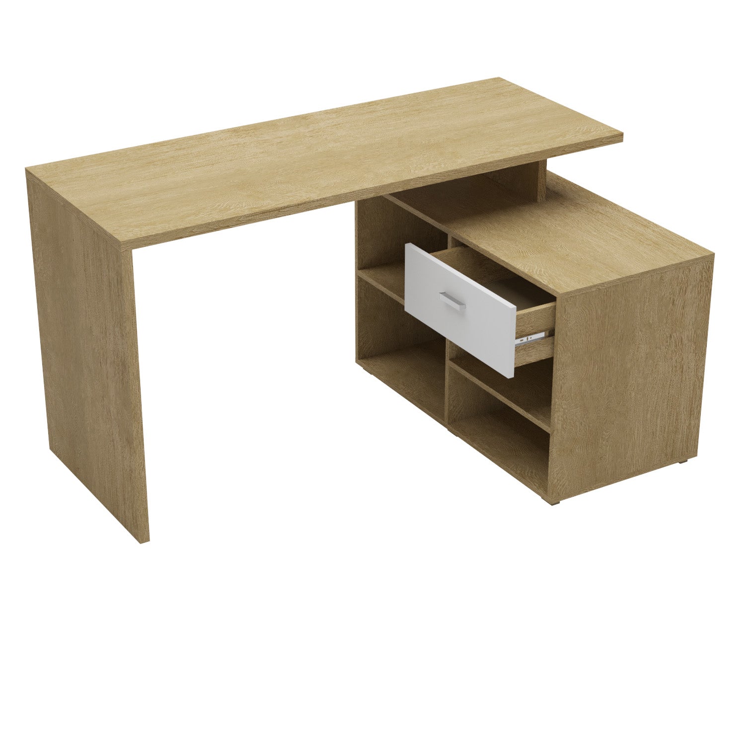 Escritorio Aero Natural, Blanco