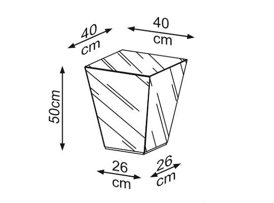 Mesa Auxiliar Alky Espejo*