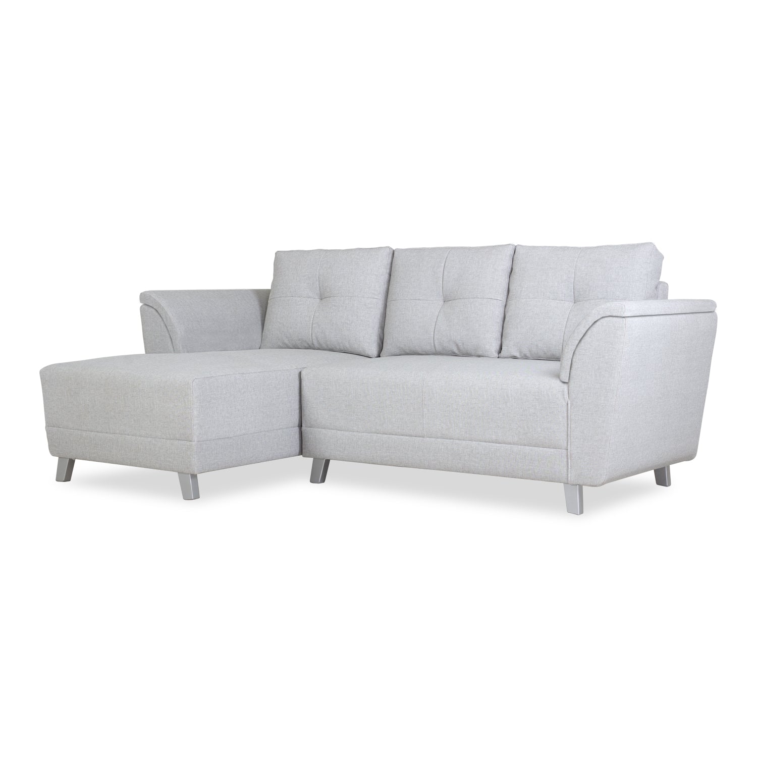 Sala en L Mobic Eurolino Gris, Plata 2.18X1.38