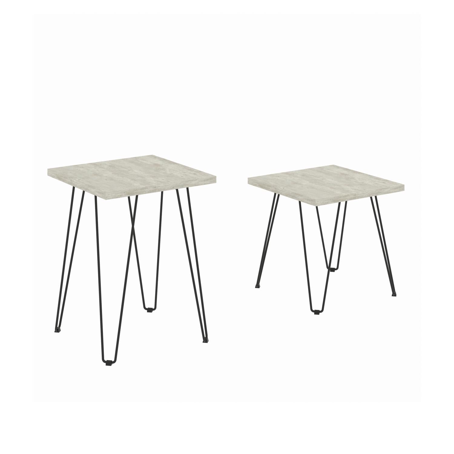 Set X 2 Mesa Auxiliar Bali Piedra