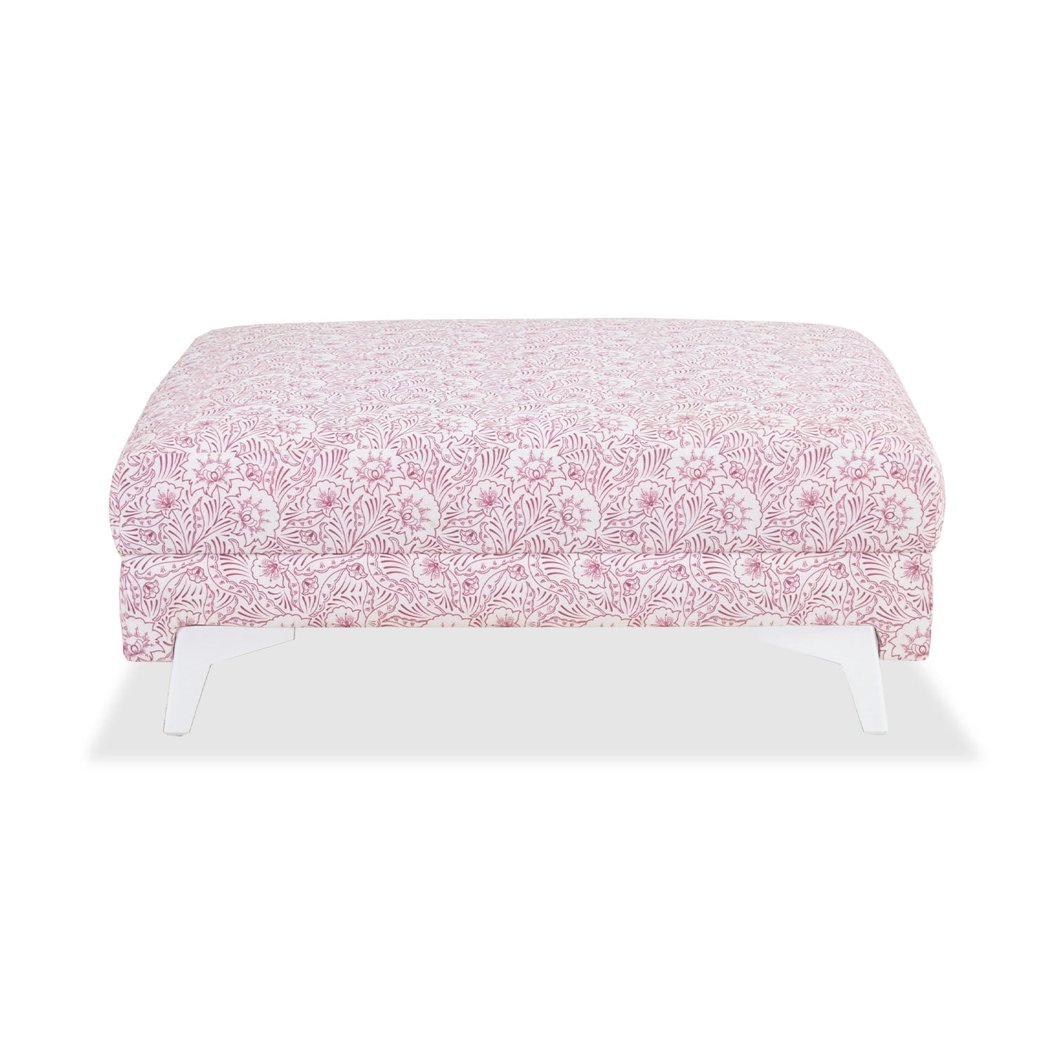 Puff Gino MicrofIbra Estampado Rosa, Perla