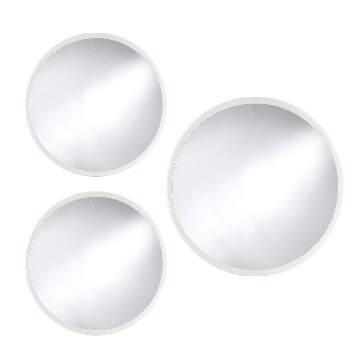Set X 3 Espejo Rusel Perla Circular