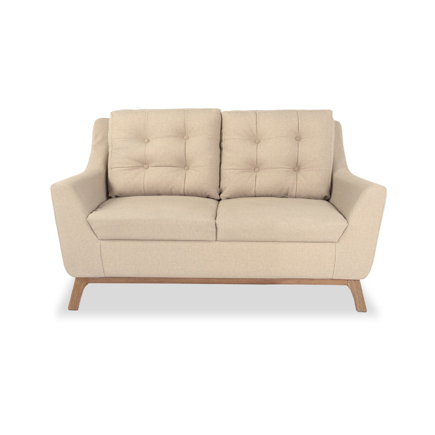 Sofa 2 Puestos Floyd Eurolino Marfil, Natural