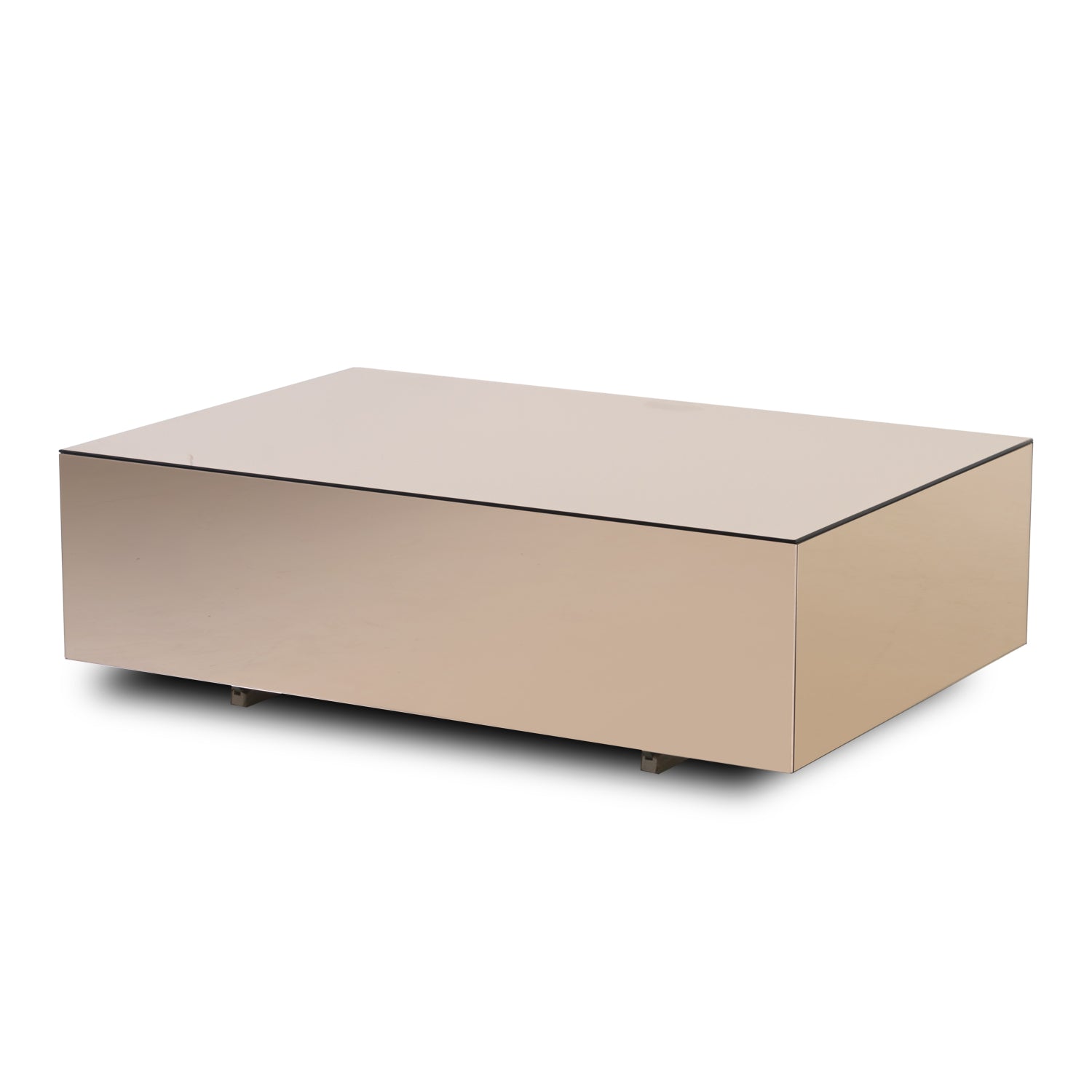 Mesa de Centro Kansas Rosa Espejo Premium