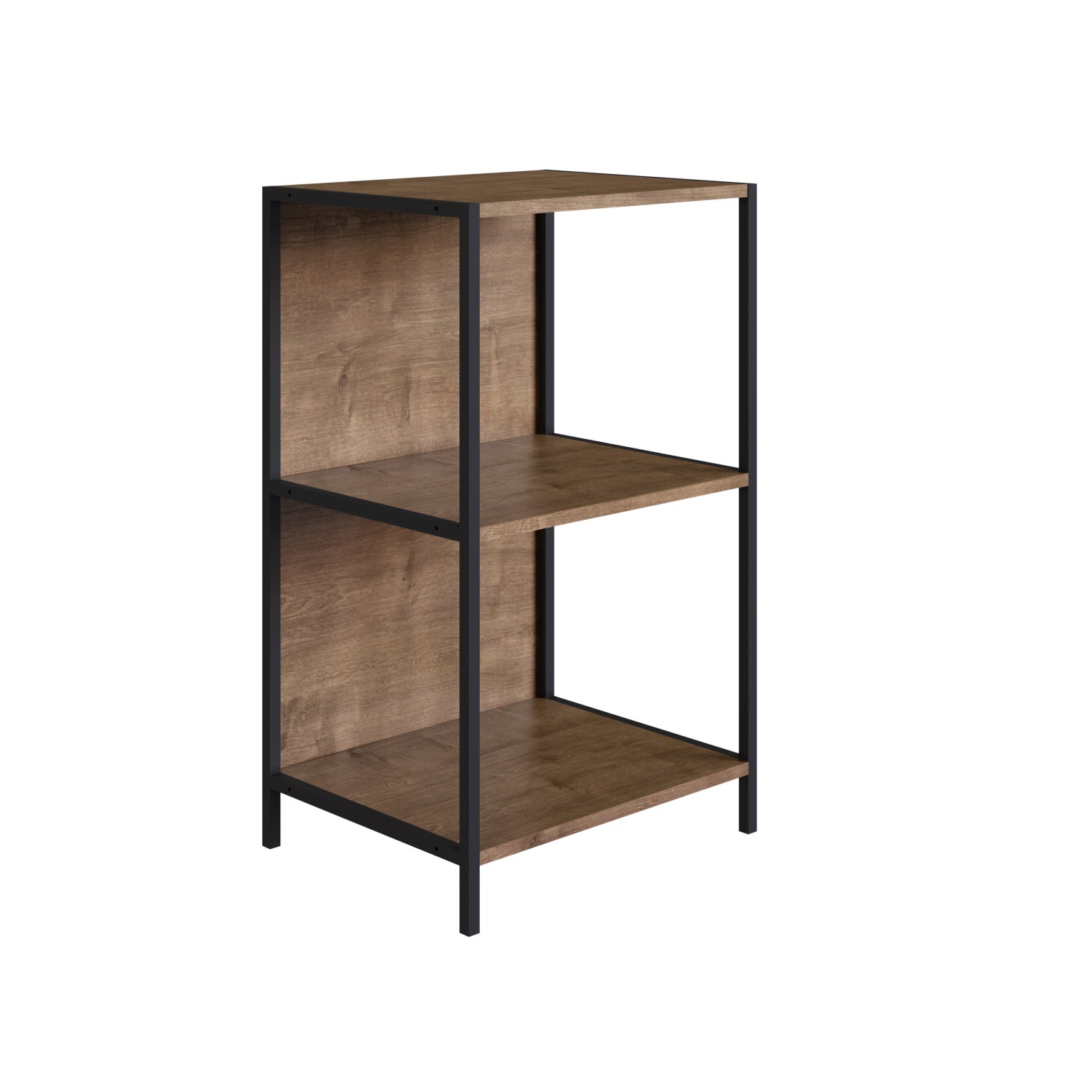Mesa Decorativa Alamo Natural Oscuro, Negro