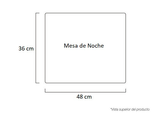 Mesa de Noche Tiana Plata