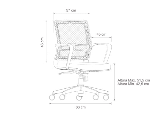 Silla De Escritorio Totty Negro