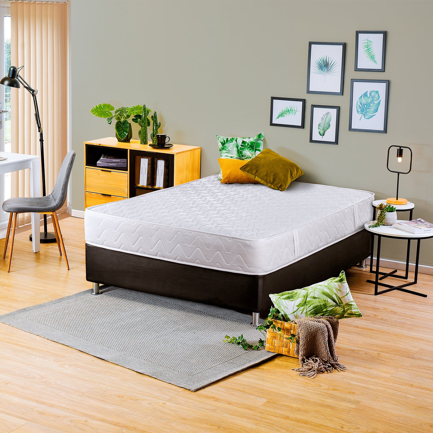 Colchón Semi Doble Valencia Ortopédico Zabra (Garantía 3 años)