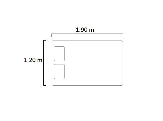 Colchón Semi Doble Valencia Ortopédico Zabra (Garantía 3 años)